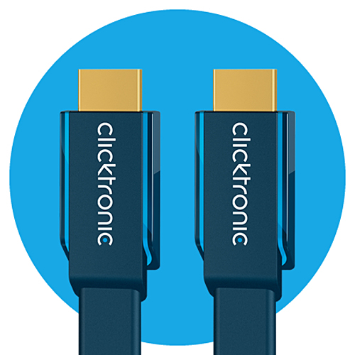 Clicktronic High Speed HDMI Flachkabel, Casual