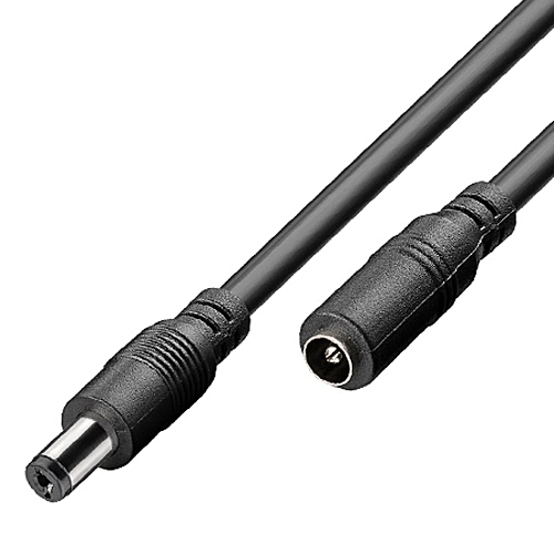 DC Verlängerungskabel 5,5 x 2,1 mm schwarz