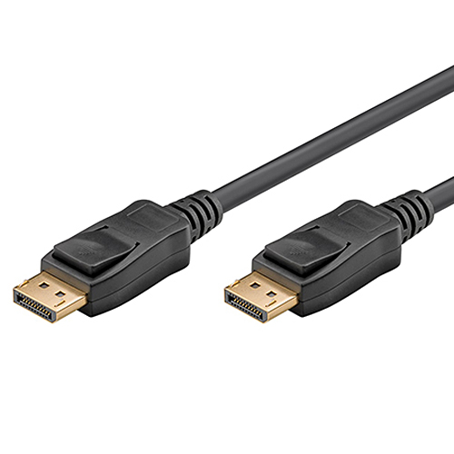DisplayPort 2.1 Kabel 16K@60Hz DSC 80 Gbit/s mit Verriegelung schwarz
