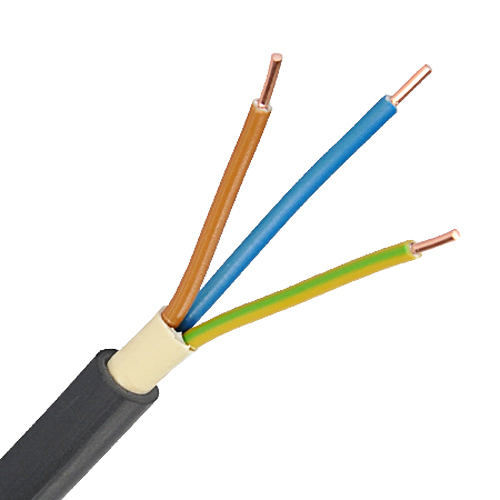 Erdkabel NYY-J 3x1,5 mm² 40 m