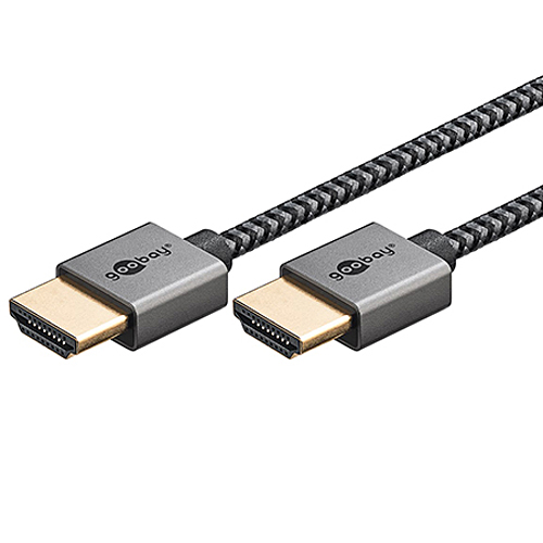 Extra dünnes Ultra High Speed HDMI Kabel 8K@60Hz Slim Textilmantel