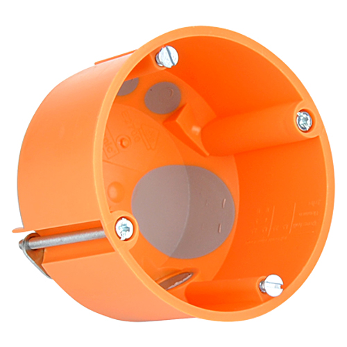 Hohlwanddose winddicht mit Durchstoßmembran 47 mm flach