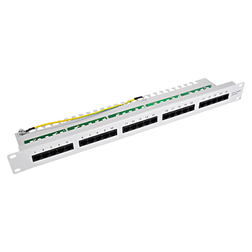 Produktbild von ISDN / Telefon Patchfeld 25-Port ungeschirmt grau Rackeinbau