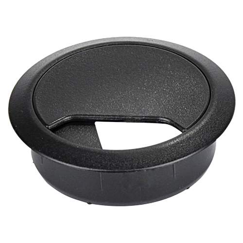 Produktbild von Kabeldurchführung für Schreibtische Bohrung 60 mm schwarz
