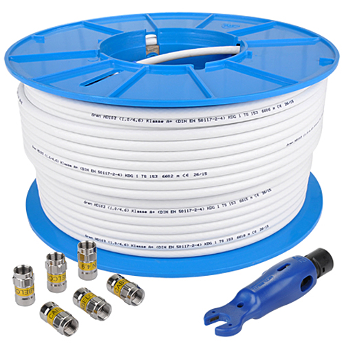 Produktbild von Koaxialkabel Ören HD 103 Class A+ inkl. 6 Stecker und Abmantler