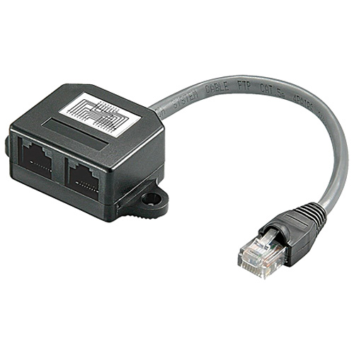 Produktbild von LAN Kabel Splitter Y-Adapter 8-polige Beschaltung