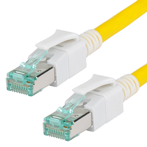 LED Patchkabel Cat.6a RJ45 gelb 3 m