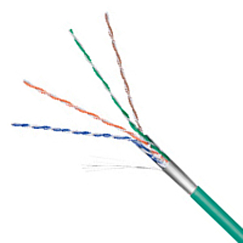 Netzwerkkabel Cat.5e F/UTP flexibel grün 25 m