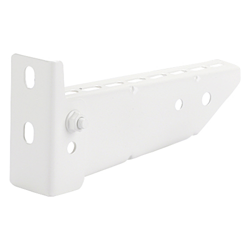 Stiel- / Wandausleger pulverbeschichtet weiß matt 600 mm