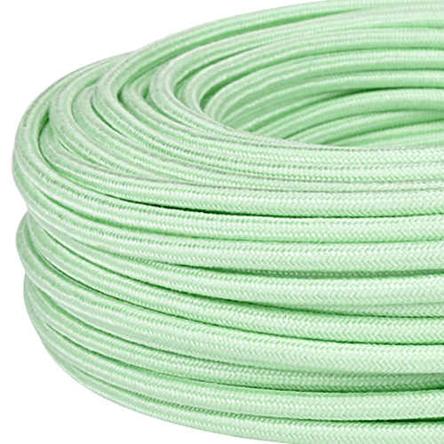 Textilkabel Stoffkabel 3x0,75 mm² mintgrün