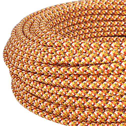 Textilkabel Stoffkabel 3x0,75 mm² Pixel orange