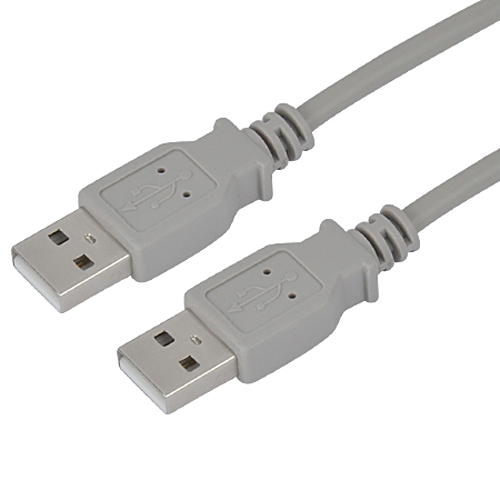 USB 2.0 Kabel A-Stecker, A-Stecker grau 1,8 m