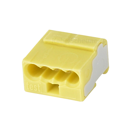 Wago Micro Steckklemme 0,6-0,8 mm gelb