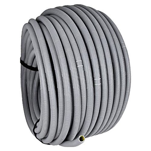 Wellrohr / Leerrohr flexibel 750 N betonfestes Kabelschutzrohr grau M20, 10 m
