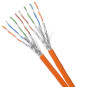 Cat.7 Netzwerkkabel Duplex Verlegekabel 1000 MHz S/FTP PIMF orange