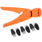Netzwerkkabel Crimp Set 6 Stecker + Zange