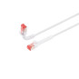 Patchkabel RJ45 Cat.6a Flex 360° variabler Winkel weiß