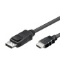 TECHly DisplayPort HDMI Anschlusskabel / Konverterkabel schwarz