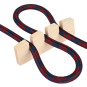 Textilkabel Knoten Halter Holz