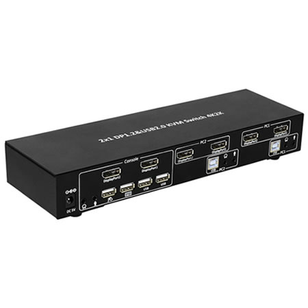 TECHly KVM-Switch DisplayPort 2-Port