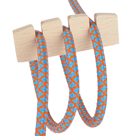 Textilkabel Knoten Halter Holz
