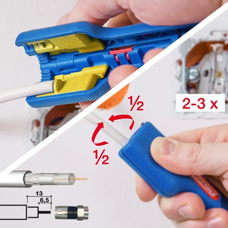 Weicon Coax Stripper No.1 F Plus für Kompression F-Stecker günstig online  kaufen