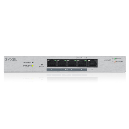 Zyxel 5-Port Gigabit PoE+ Switch