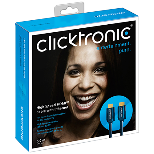 Clicktronic High Speed HDMI Kabel with Ethernet Casual-Serie