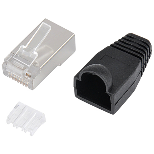 Netzwerkkabel Crimp Set 6 Stecker + Zange
