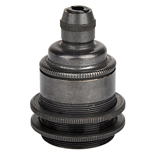 Schraubring Metall Schwarz für Retro Lampenfassung E27