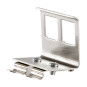 Keystone Hutschienenhalter Metall Adapter für 2 Keystone Module