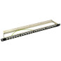 Keystone Patchpanel 24-Port 0,5 HE Patchfeld schwarz