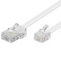 Modularkabel Telefon RJ45 / RJ11 weiß