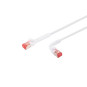 Patchkabel RJ45 Cat.6a Flex 360° variabler Winkel weiß