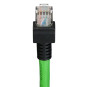 Patchkabel schleppfähig UL Cat.6a schleppkettentauglich RJ45 Industrie PUR grün