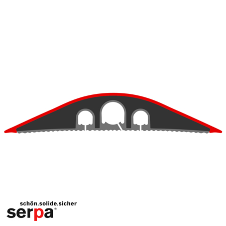 Serpa Kabelbrücke B9 dunkelgrau 3,0 m