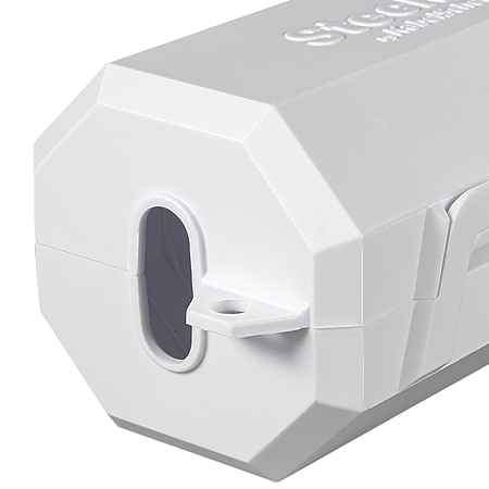 SteckerBox abschließbar Mini SteckerSafe mit Schnappverschluss weiß