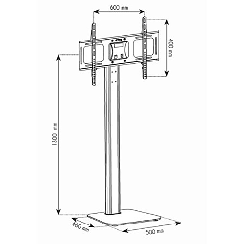 TECHly Monitor Bodenständer für LCD TV LED Standfuß für 32-70 Zoll