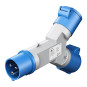 Camping CEE Adapter 2-fach doppel Verteiler CEE-Stecker auf 2x CEE-Kupplung