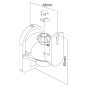 Lautsprecher Wandhalter schwenk- und neigbar bis 3,5 kg weiß 2 Stück
