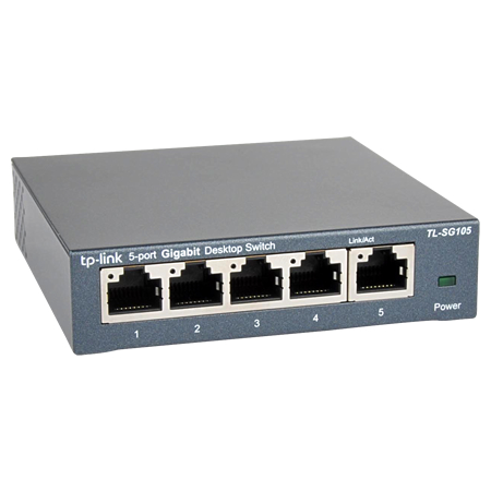 Netzwerk-Set "DIY" 5-Port Switch + 2 Netzwerkstecker + Cat.7 Kabel 25 m
