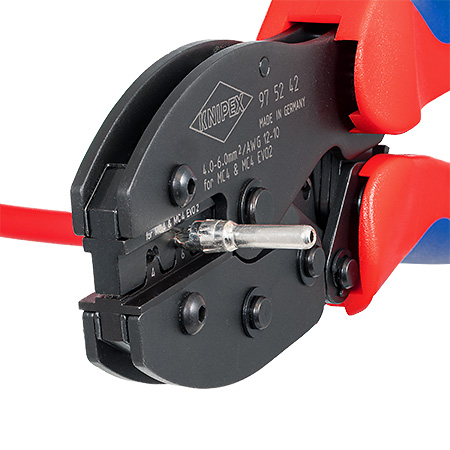 Knipex Solar Crimpzange für MC4 & MC4 Evo2 PV Stecker 4-6 mm²