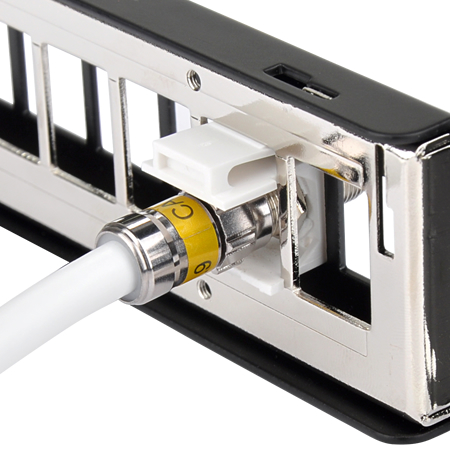 SAT Keystone Modul F-Buchse weiß