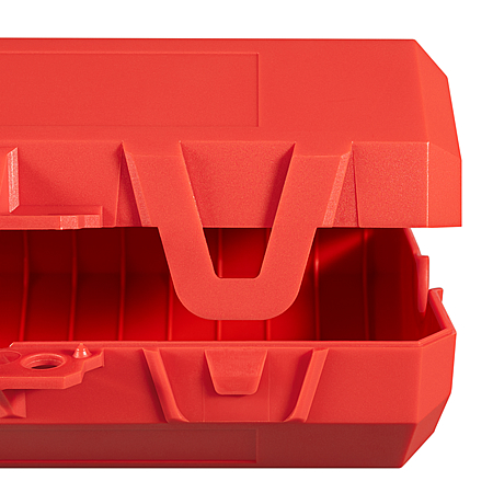 SteckerBox abschließbar Maxi SteckerSafe mit Schnappverschluss rot