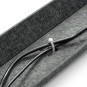Schreibtisch Kabelwanne aus Filz Kabelkanal grau / schwarz