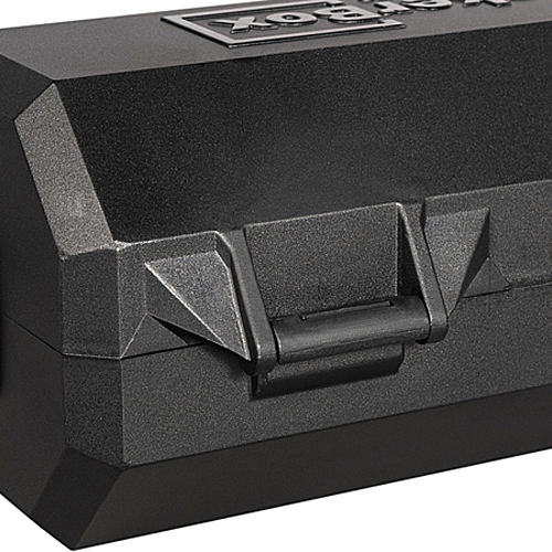 SteckerBox abschließbar Mini SteckerSafe mit Schnappverschluss schwarz